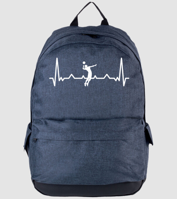 Heartbeat with volleyball model albastru jeanși pe tricou