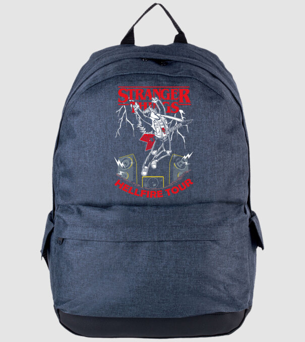 HELLFIRE TOUR model albastru jeanși pe tricou