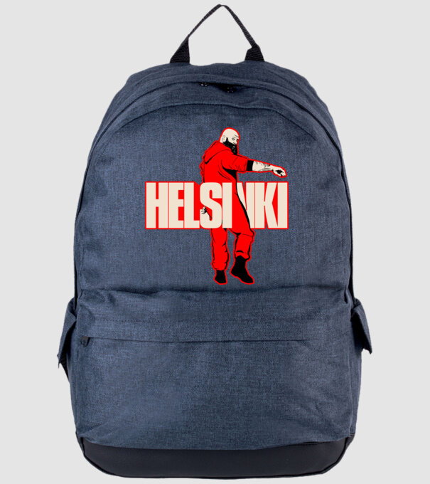 helsinki la casa de papel model albastru jeanși pe tricou