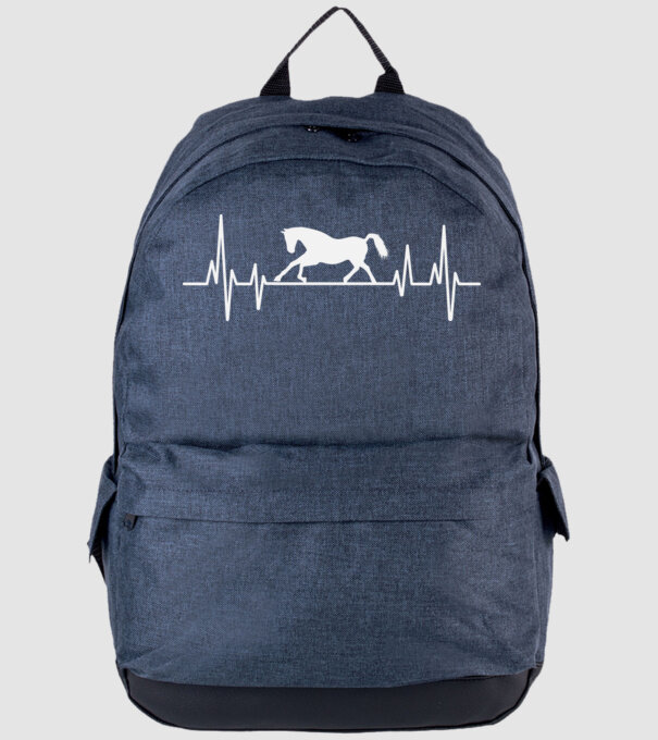 horse heartbeat model albastru jeanși pe tricou