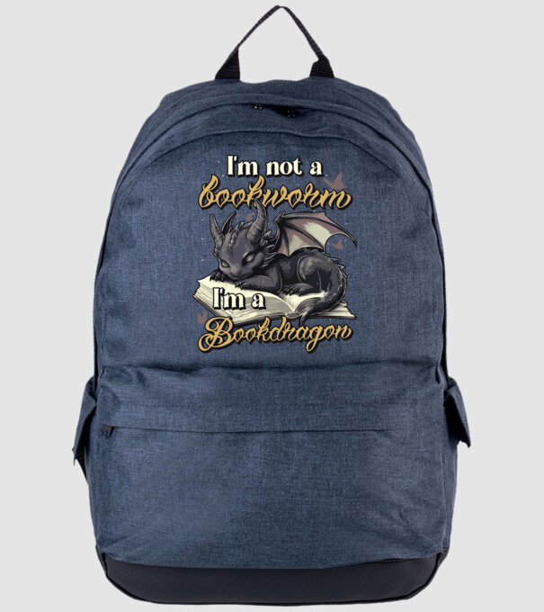 I am not a bookworm i am a bookdragon model albastru jeanși pe tricou