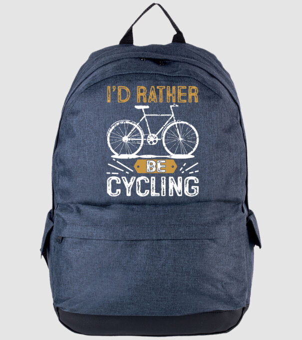 I'd rather be cycling model albastru jeanși pe tricou