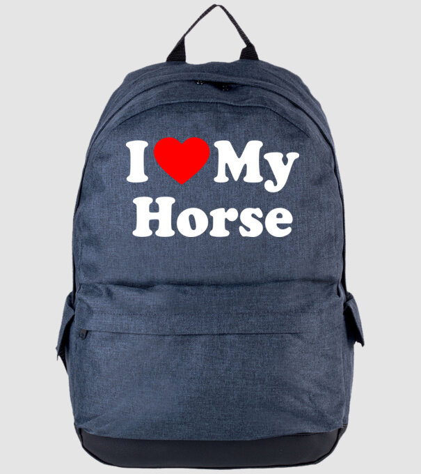 i ove my horse model albastru jeanși pe tricou