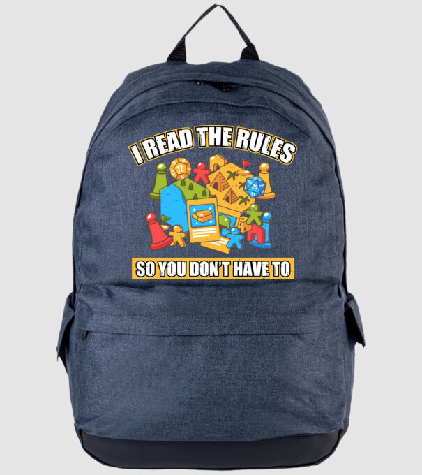 I read the rules model albastru jeanși pe tricou