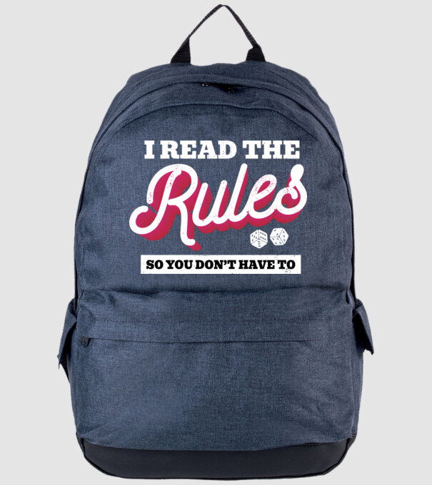 I read the rules s you don't have to simple model albastru jeanși pe tricou