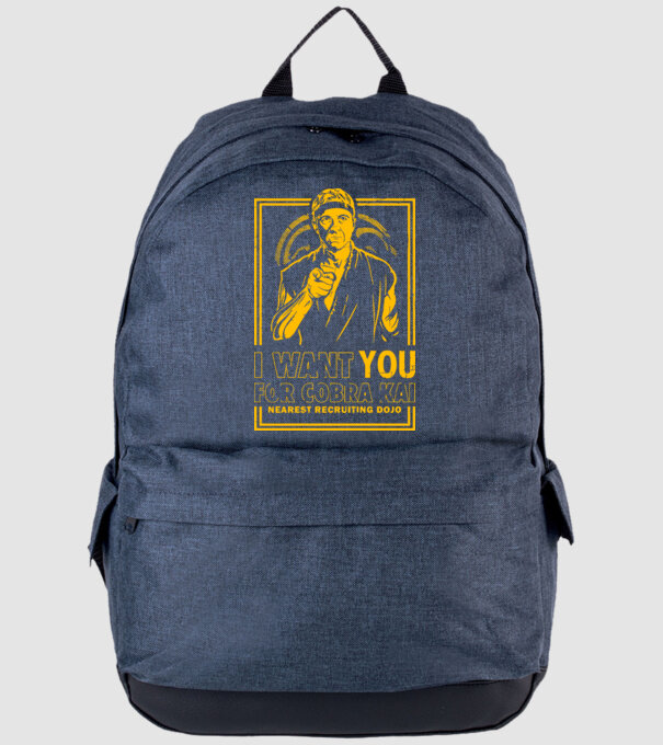I want you cobra kai model albastru jeanși pe tricou