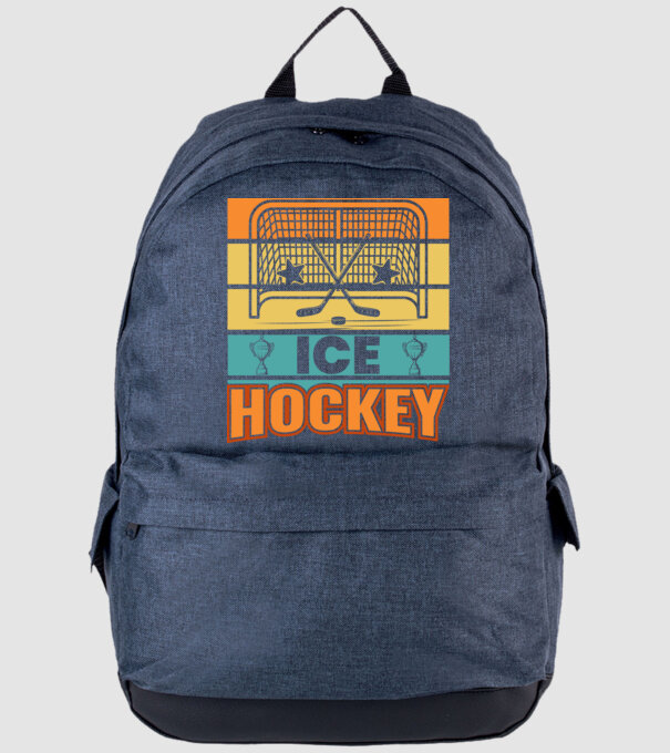 Ice Hockey model albastru jeanși pe tricou