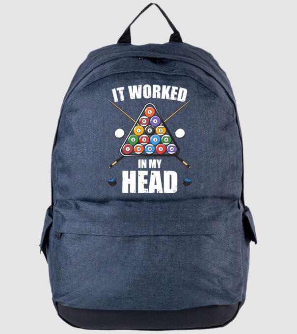 IT WORKED IN MY HEAD Biliard model albastru jeanși pe tricou
