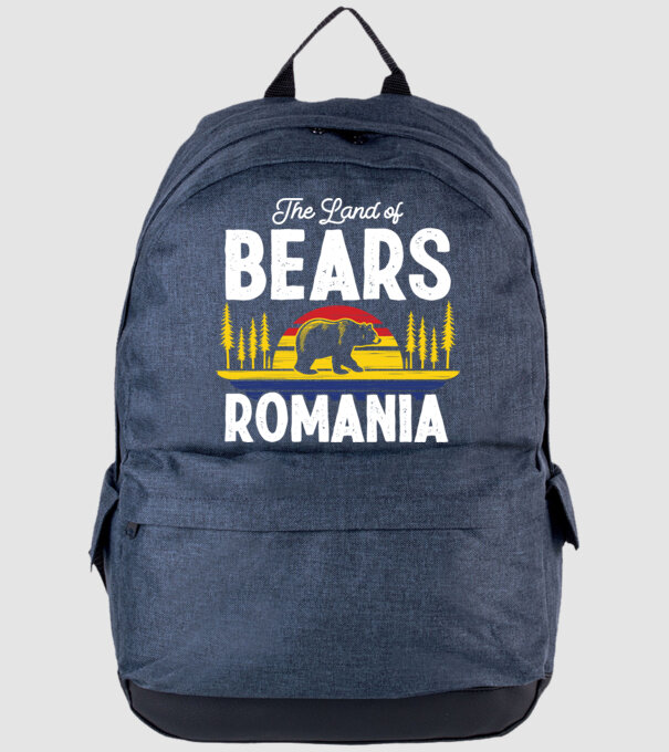 Land of Bears model albastru jeanși pe tricou