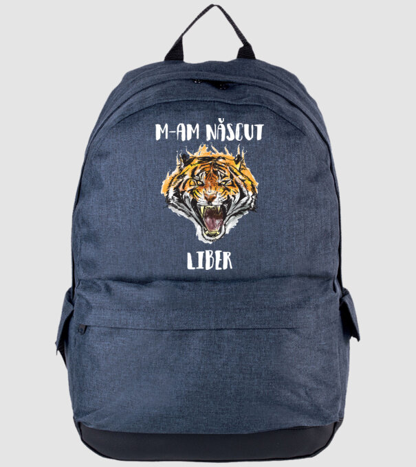 m-am născut liber model albastru jeanși pe tricou