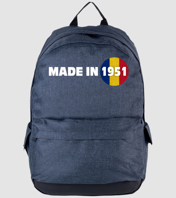 made in 1951 retro vintage model albastru jeanși pe tricou