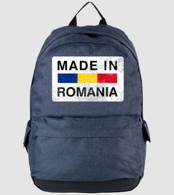 made in romania model albastru jeanși pe tricou