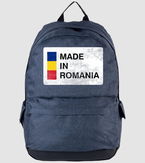 made in romania model albastru jeanși pe tricou