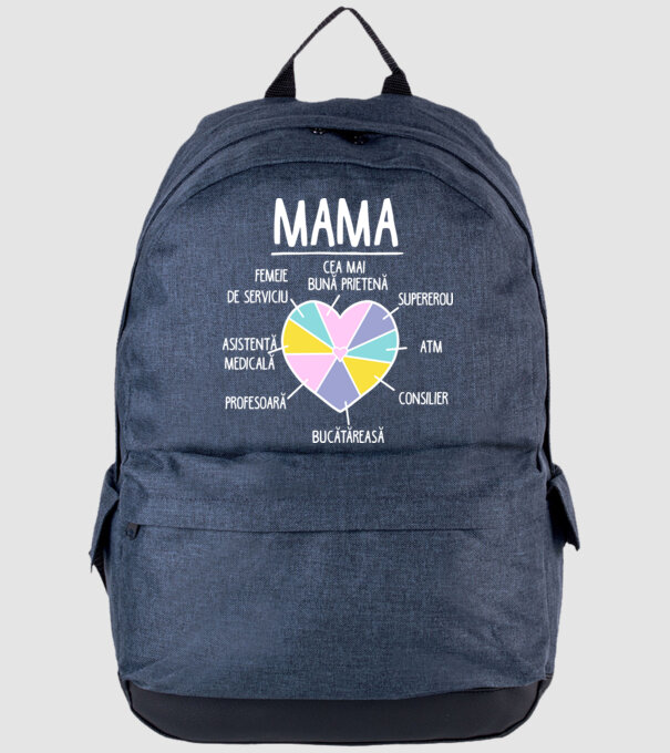 Mama cea mai bună prietenă, supererou model albastru jeanși pe tricou