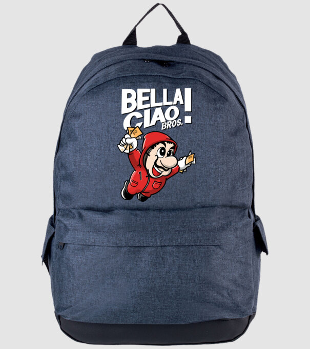 mario la casa de papel model albastru jeanși pe tricou
