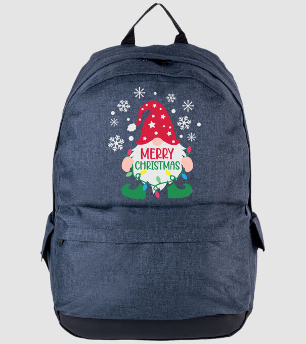 Merry christmas gnome model albastru jeanși pe tricou