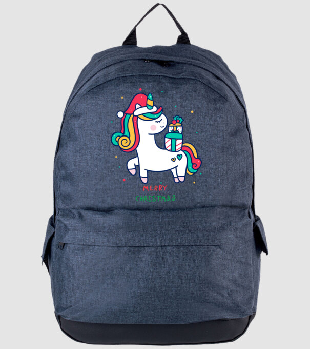 merry christmas unicorn model albastru jeanși pe tricou