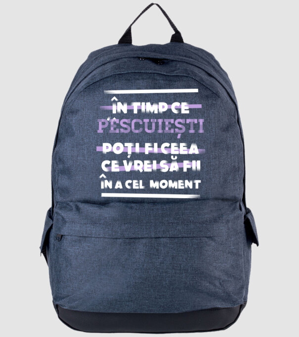 în timp ce pescuiești poți fi ceea ce vrei să fii - în acel moment model albastru jeanși pe tricou