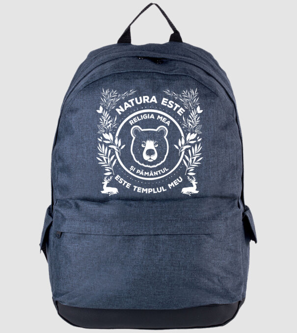 Natura este religia mea și pământul este templul meu model albastru jeanși pe tricou