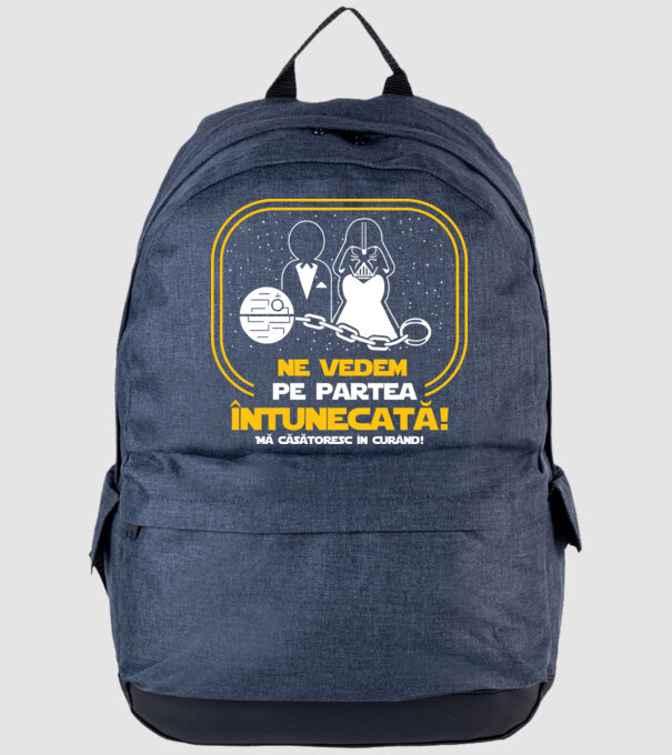 Ne vedem pe partea întunecată model albastru jeanși pe tricou