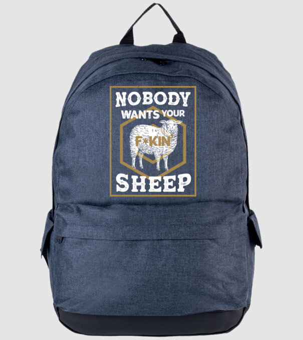 Nobody wants your sheep model albastru jeanși pe tricou