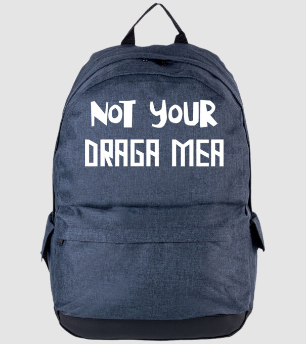 not your ... draga mea model albastru jeanși pe tricou