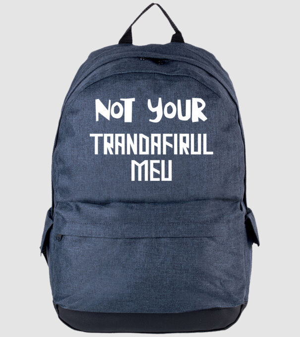 not your ... trandafirul meu model albastru jeanși pe tricou