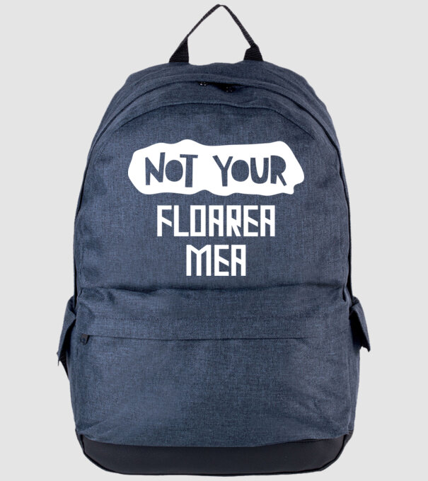 not your ... floarea mea model albastru jeanși pe tricou