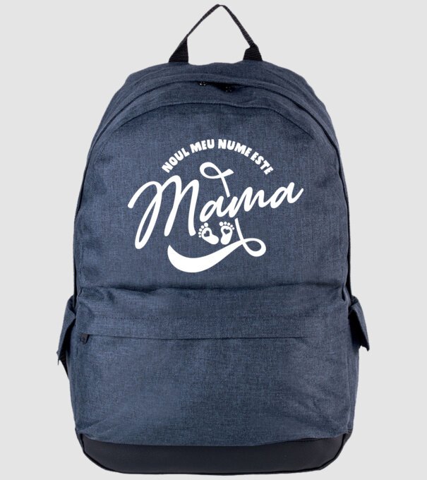 Noul meu nume este Mama model albastru jeanși pe tricou
