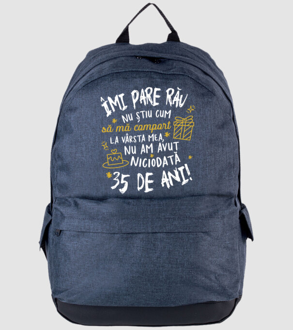 Nu am avut niciodată 35 de ani model albastru jeanși pe tricou