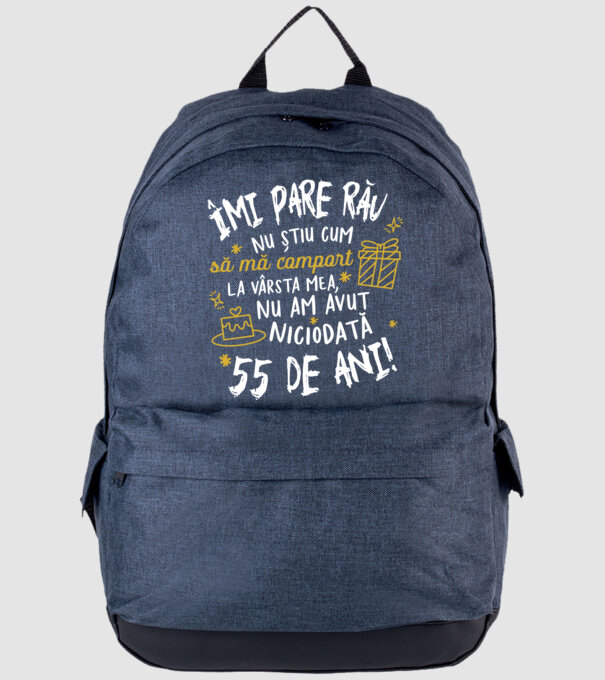 Nu am avut niciodată 55 de ani model albastru jeanși pe tricou