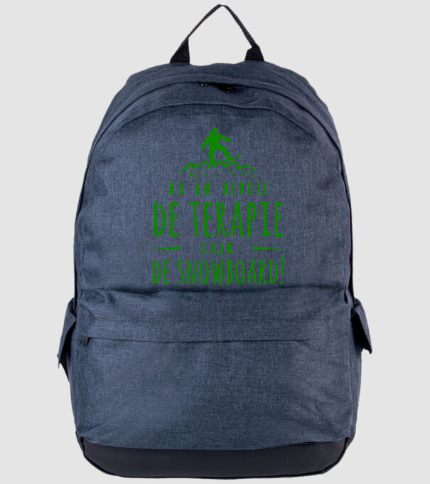 nu am nevoie de terapie doar de snowboard! model albastru jeanși pe tricou
