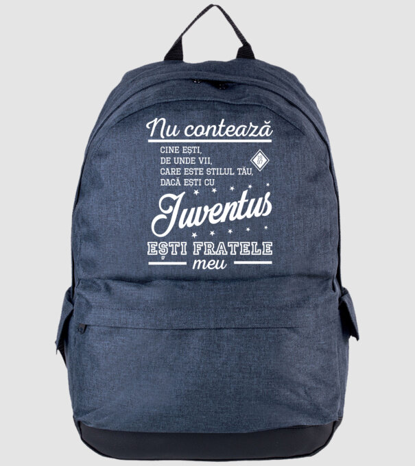 nu contează cine ești, de unde vii, care este stilul tău, dacă ești cu Juventus, ești fratele meu model albastru jeanși pe tricou