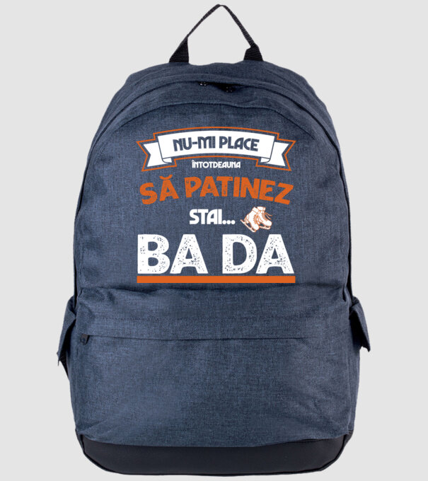 Nu-mi place întotdeauna să patinez, stai, ba da model albastru jeanși pe tricou