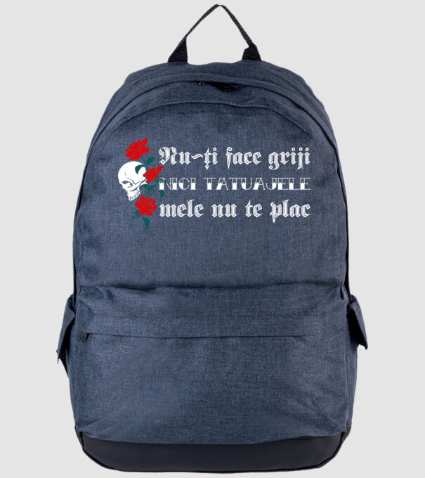Nu-ți face griji, nici tatuajele mele nu te plac model albastru jeanși pe tricou