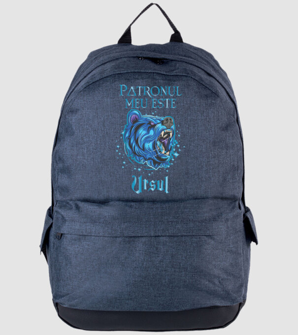 Patronul meu este URSUL model albastru jeanși pe tricou