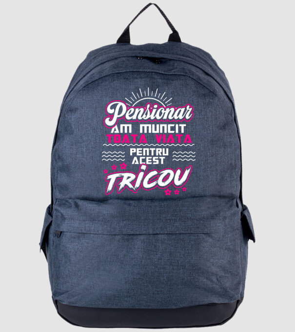 Pensionar - am muncit toată viața pentru acest tricou model albastru jeanși pe tricou