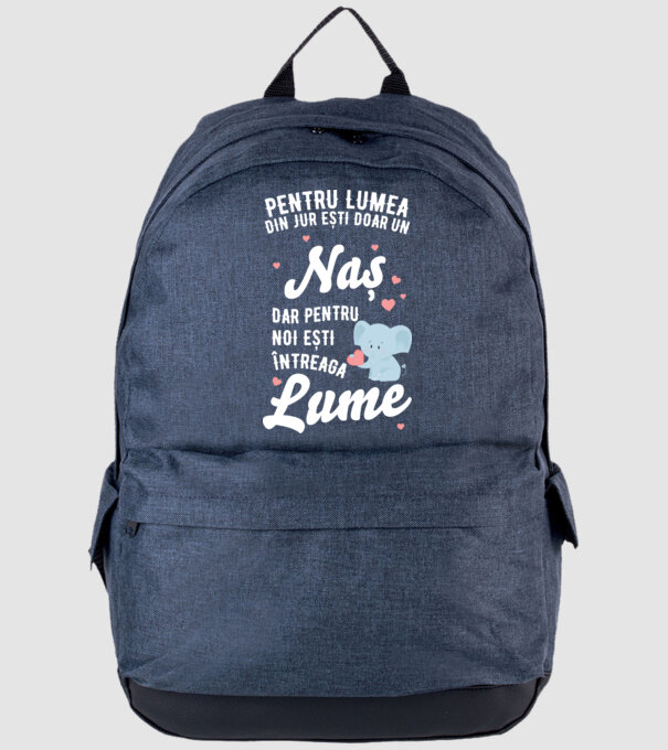 Pentru lumea din jur ești doar o naș, dar pentru noi ești întreaga lume 01 (2) model albastru jeanși pe tricou