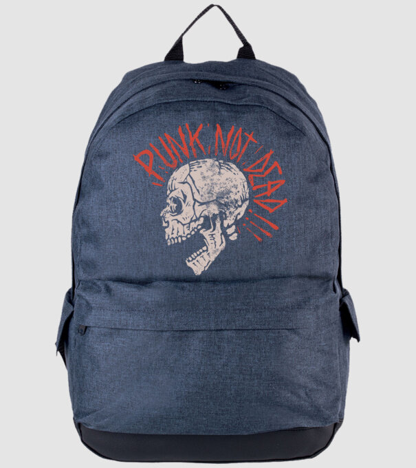 Punk Not Dead model albastru jeanși pe tricou