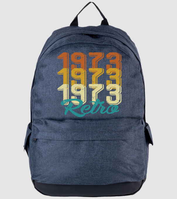 Retro 1973 model albastru jeanși pe tricou