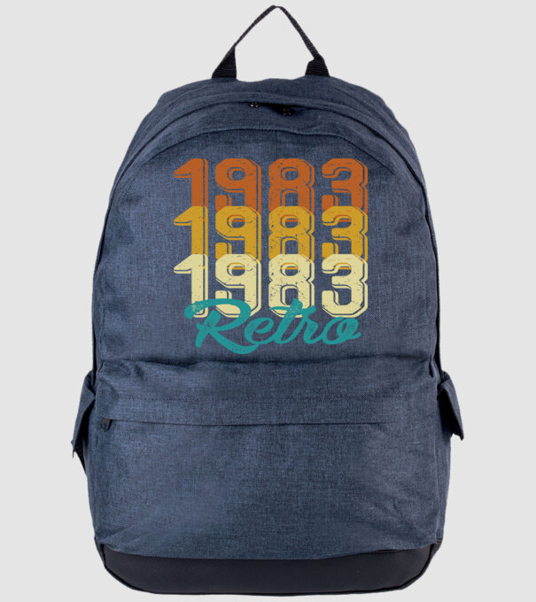 Retro 1983 model albastru jeanși pe tricou