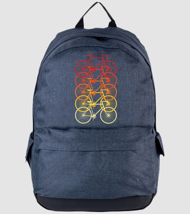 Retro Bike model albastru jeanși pe tricou