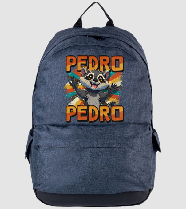 Retro Pedro model albastru jeanși pe tricou