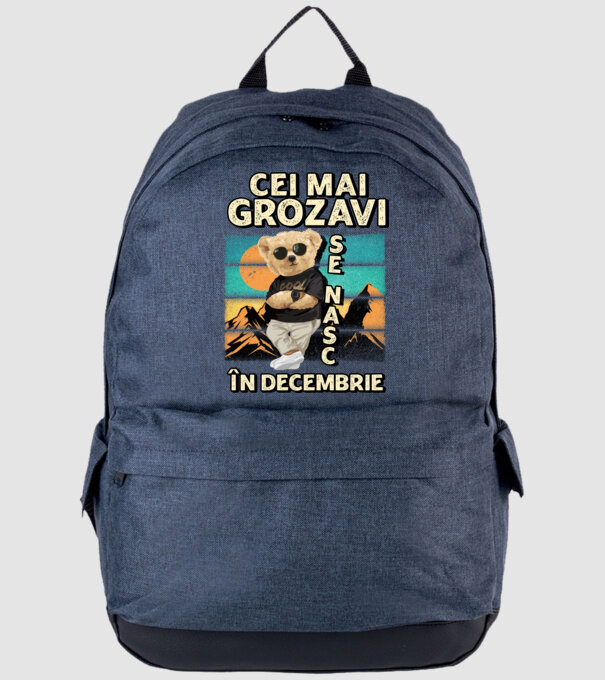 RETRO teddy DECEMBRIE model albastru jeanși pe tricou