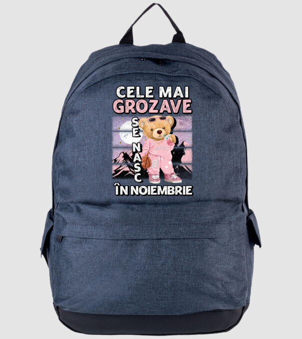 RETRO teddy fetişcană NOIEMBRIE model albastru jeanși pe tricou