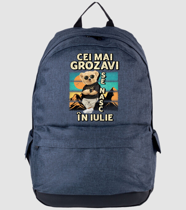 RETRO teddy IULIE model albastru jeanși pe tricou