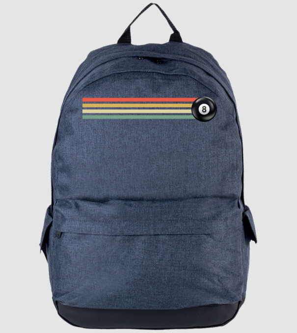 Retro - Vintage 8 ball model albastru jeanși pe tricou