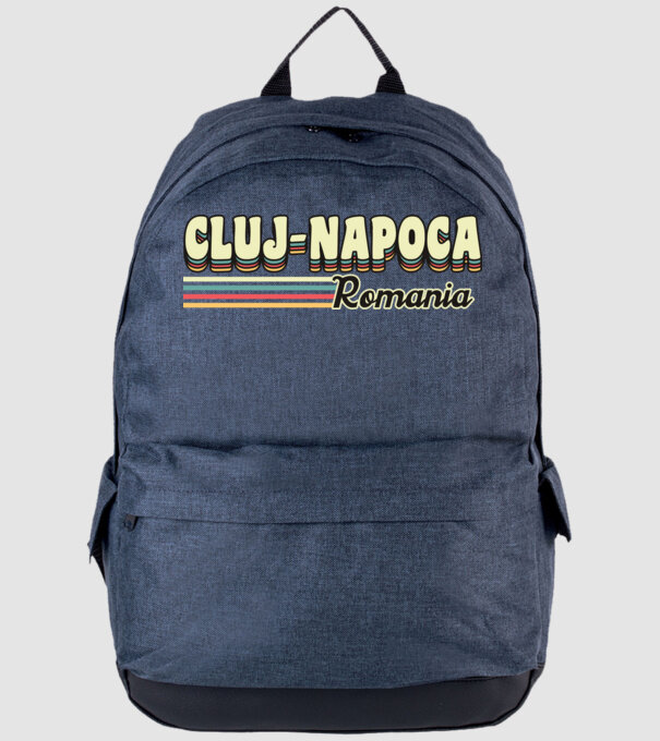 România Cluj-Napoca model albastru jeanși pe tricou