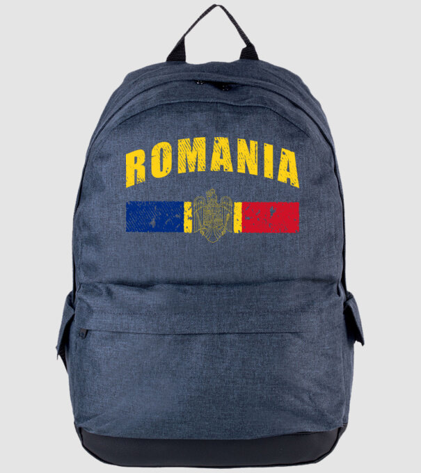 Romania coat of arms model albastru jeanși pe tricou