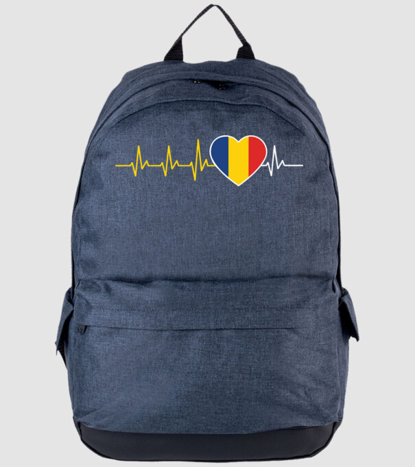România heartbeat model albastru jeanși pe tricou